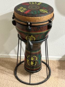 Remo Mondo Key-tuned Djembe Adinkra