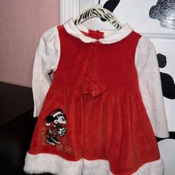 Vintage Minnie Mouse Christmas Dress 