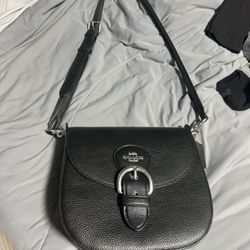 Black Medium Size Coach Purse 
