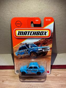 Matchbox / 70 Datsun 510 Rally / Light Blue