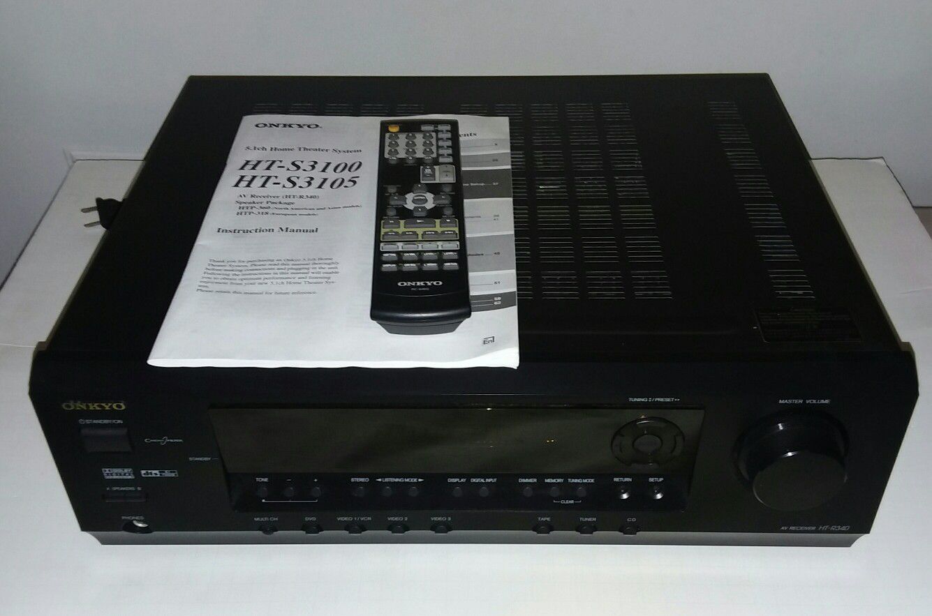 ONKYO Receiver w/ Remote and Manuel UNTESTED