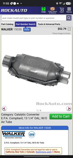 Walker Universal exhaust