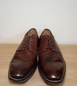 Johnston & Murphy Men’s Brown Leather Oxford Dress Shoes – Size 11M Cap Toe
