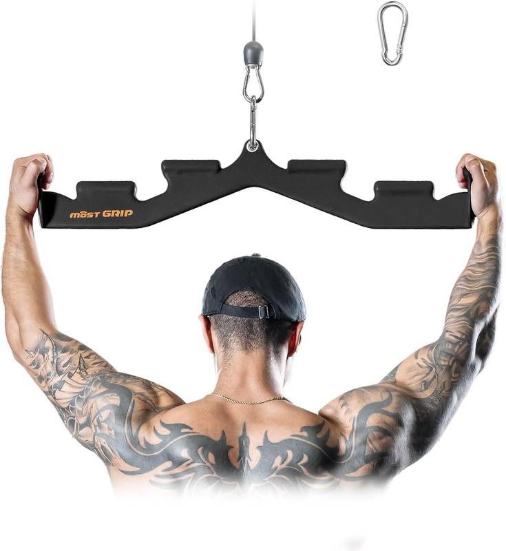 Grip Lat Pull Down Bar with 6 Ergonomic Handles