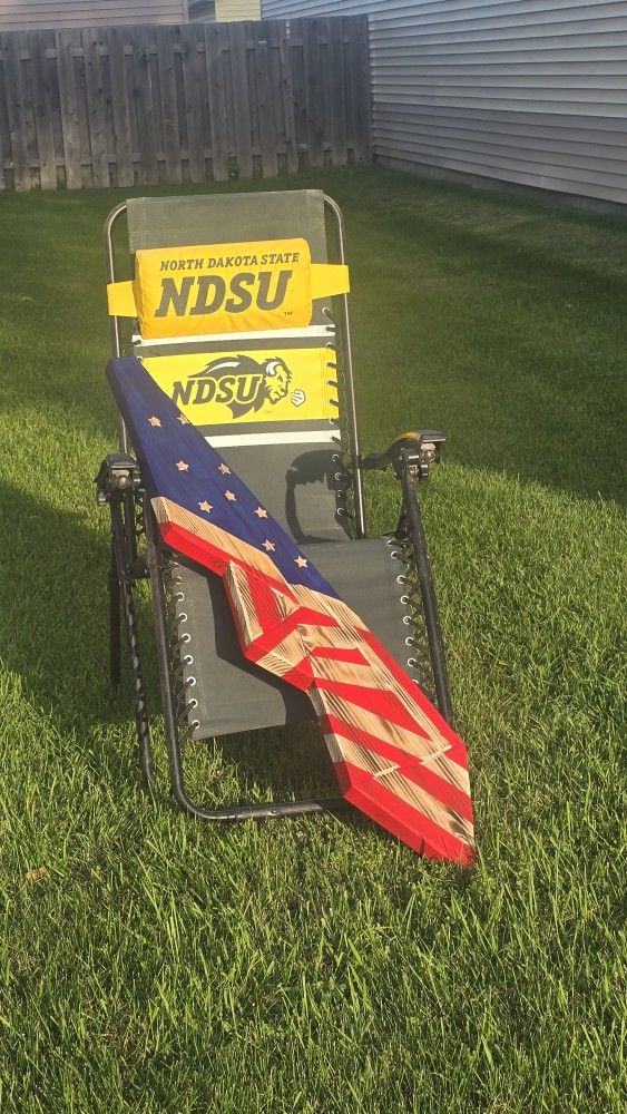 Wood Draped Flag