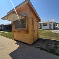 6x8 Tiki Bar / Vendor Booth Shed - Perfect for Events, Backyard Bars & Small Businesses!