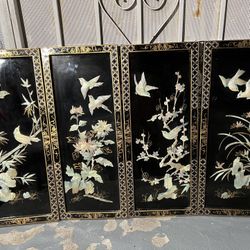 Art Wooden Frame With Sea Shelves 