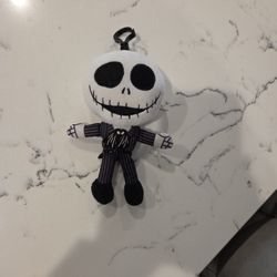 NIGHTMARE BEFORE CHRISTMAS JACK SKELLINGTON CHARACTER 7" Tall TO HANG ON BACKPACK/PURSE SEE DESCRIPTION 