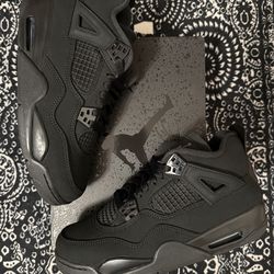 Air Jordan 4 Black Cat Grade School Size 6.5y