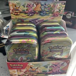 Pokemon Prismatic Tins Display 