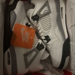 jordan 4 “white cement” gs