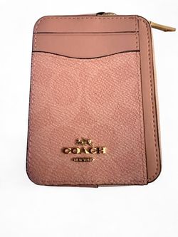 Dupe Coach Zip Card Case