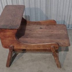 2 Tier Rustic Primitive Styled Mid Century Step Table