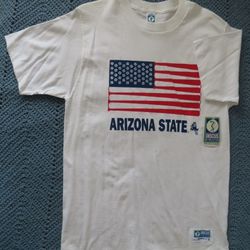 vintage 80s 1989 discus athletic arizona state sun devils baseball tshirt L NWT