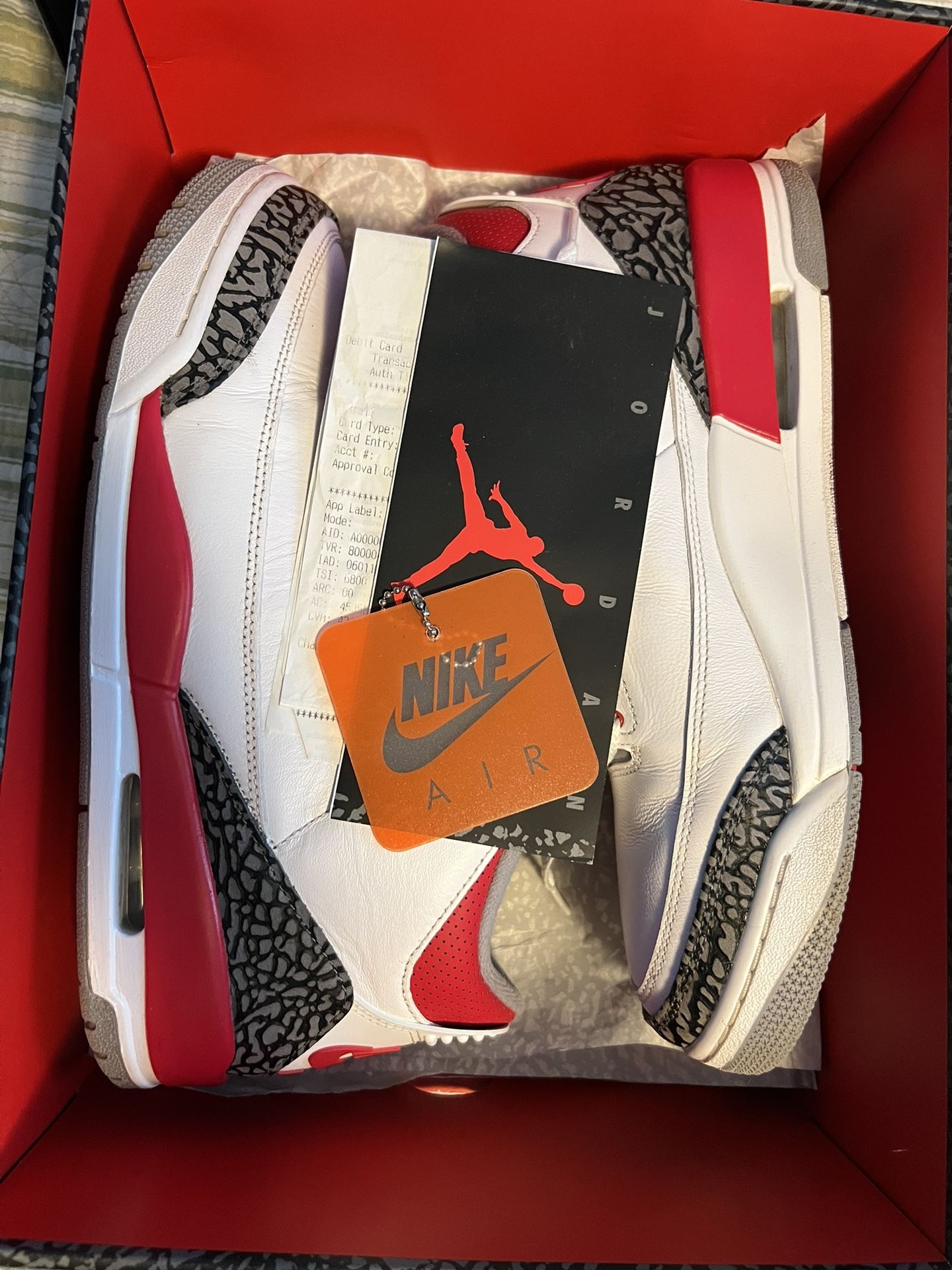 Jordan 3 Fire Red Size 11