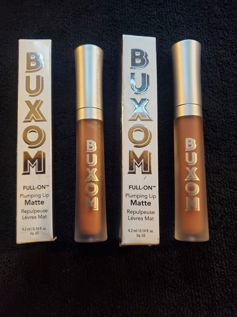 Set Of 2 New Buxom Full-on Plumping Lip Matte After Hours (Brown) Full Size
