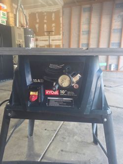 10" 15-amp Table Saw.