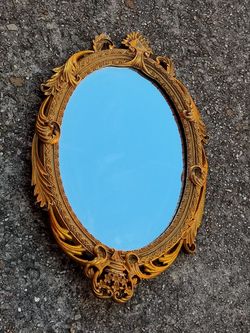 Antique Wall mirror on the wall