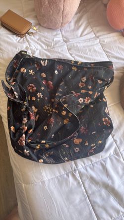Corduroy Floral Tote bag
