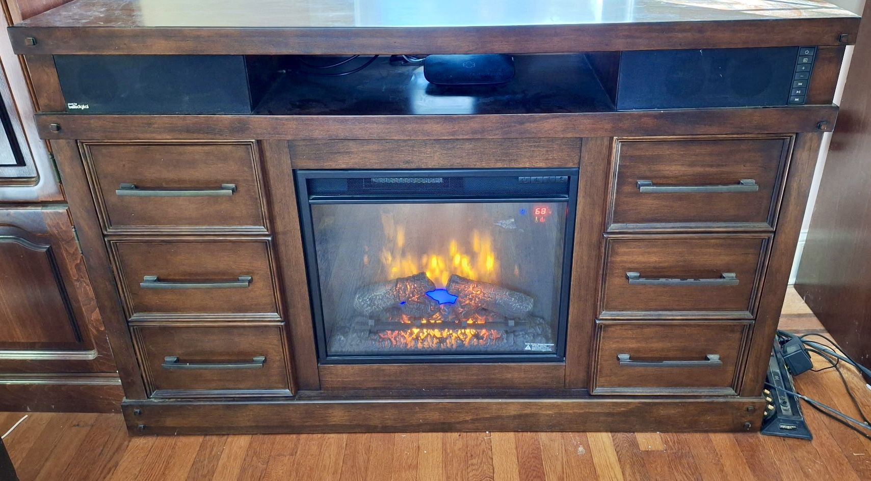 Electric Fireplace TV Stand Media Console
