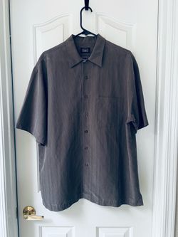 Haggar Performance Wear Short Sleeve Button Down Shirt - Size Large