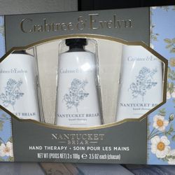 Crabtree & Evelyn Hand Therapy Lotion 3.5oz x3 Set - Nantucket Briar
