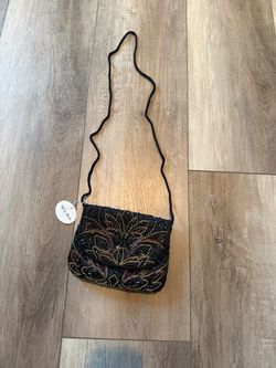 Vintage beaded Crossbody, mini purse, new