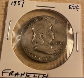 1951 Benjamin Franklin Half Dollar