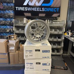 Enkei 3796706530SP Set of 4 16x7 5x114.3 30mm 73mm RPF1 Silver Wheels