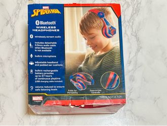 Marvel Spider-Man Kids Bluetooth Wireless Headphones - Brand New (Open Box)