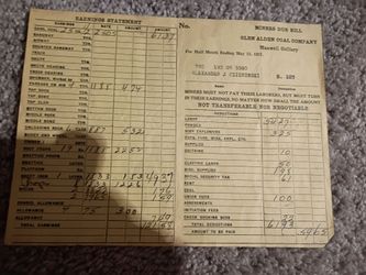 Coal mine memorabilia