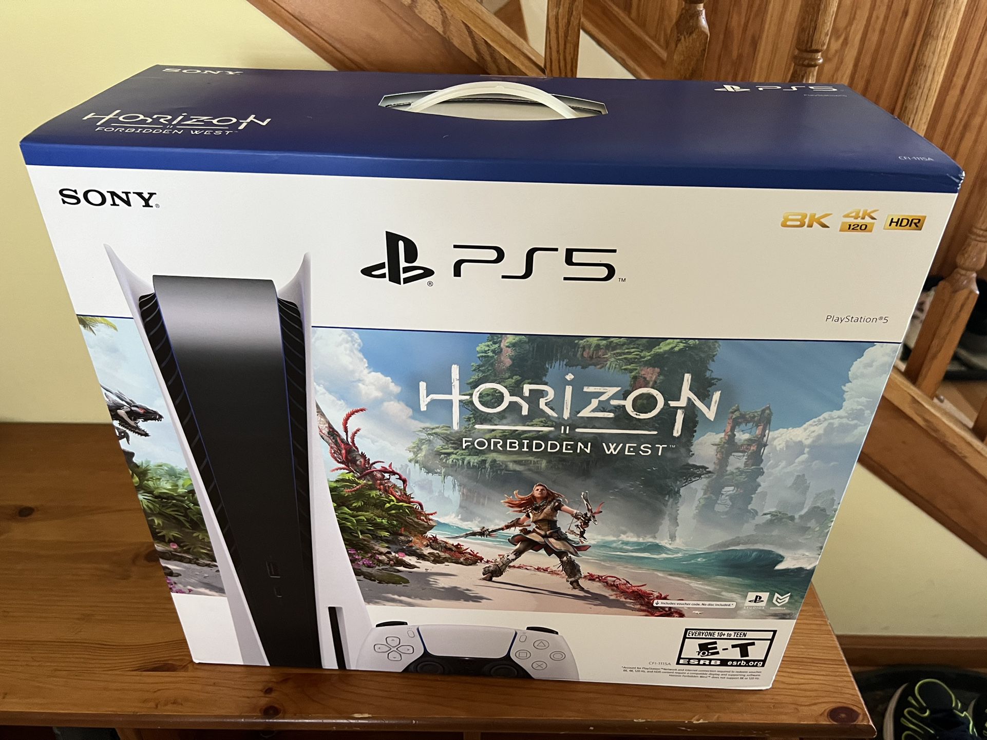 Brand New- PS5 Disc Version- Horizon Bundle- Factory Sealed- includes digital code for Horizon - Forbidden West game- with receipt- Immediate pickup