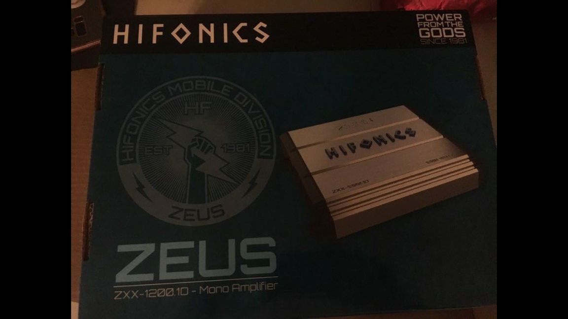 Hifonics zeus ZXX-1200.10 Mono Amplifier (BRAND NEW)