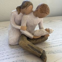 Willow Tree “New Life” Collectible, Man, Woman & Baby, Mother’s Day Father’s Day Gift