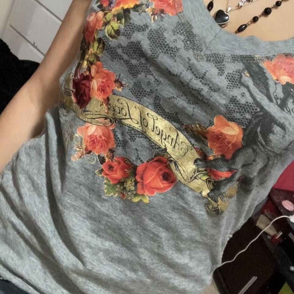 (FIRM ON PRICE) y2k 2000s mcbling southpole shirt🪽