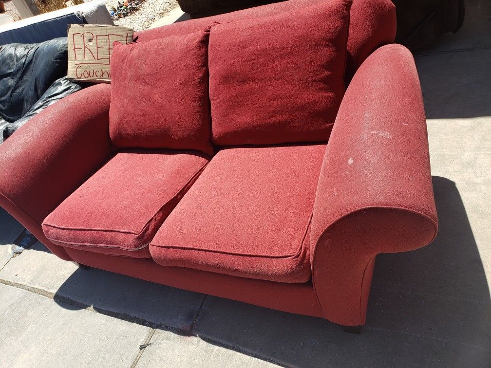 Free couches Andn twin box Spring