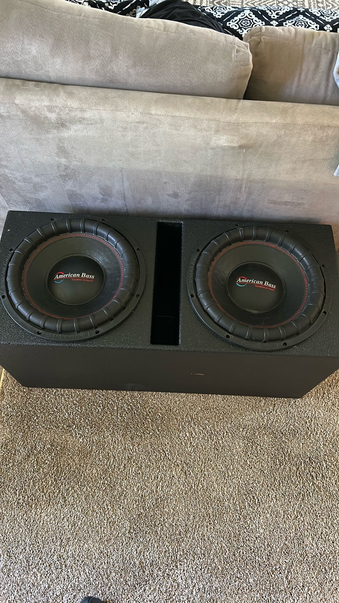 2 American Bass 15’s 2500Watt Subs 