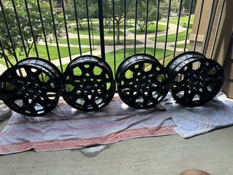 Set of 2024 Ford F-150 OEM 18” “Takeoffs” Gloss Black Wheels – TPMS Included