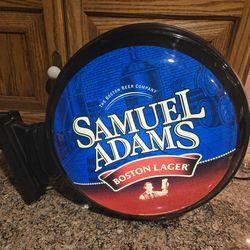 2 sided sam adams wall light