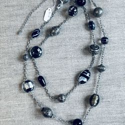 Long Black Necklace, Boutique Jewelry, New