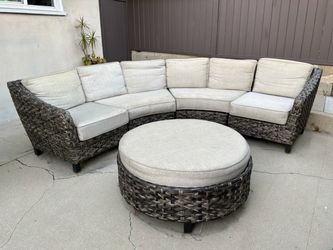Patio  Couch & Ottoman