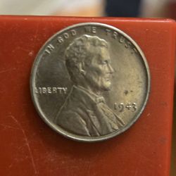 1943 Steel Penny with No Mint