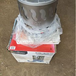 80,000 BTU Convection Portable Propane Outdoor Space Heater with 10 ft. Hose and Regulator by Mr. He