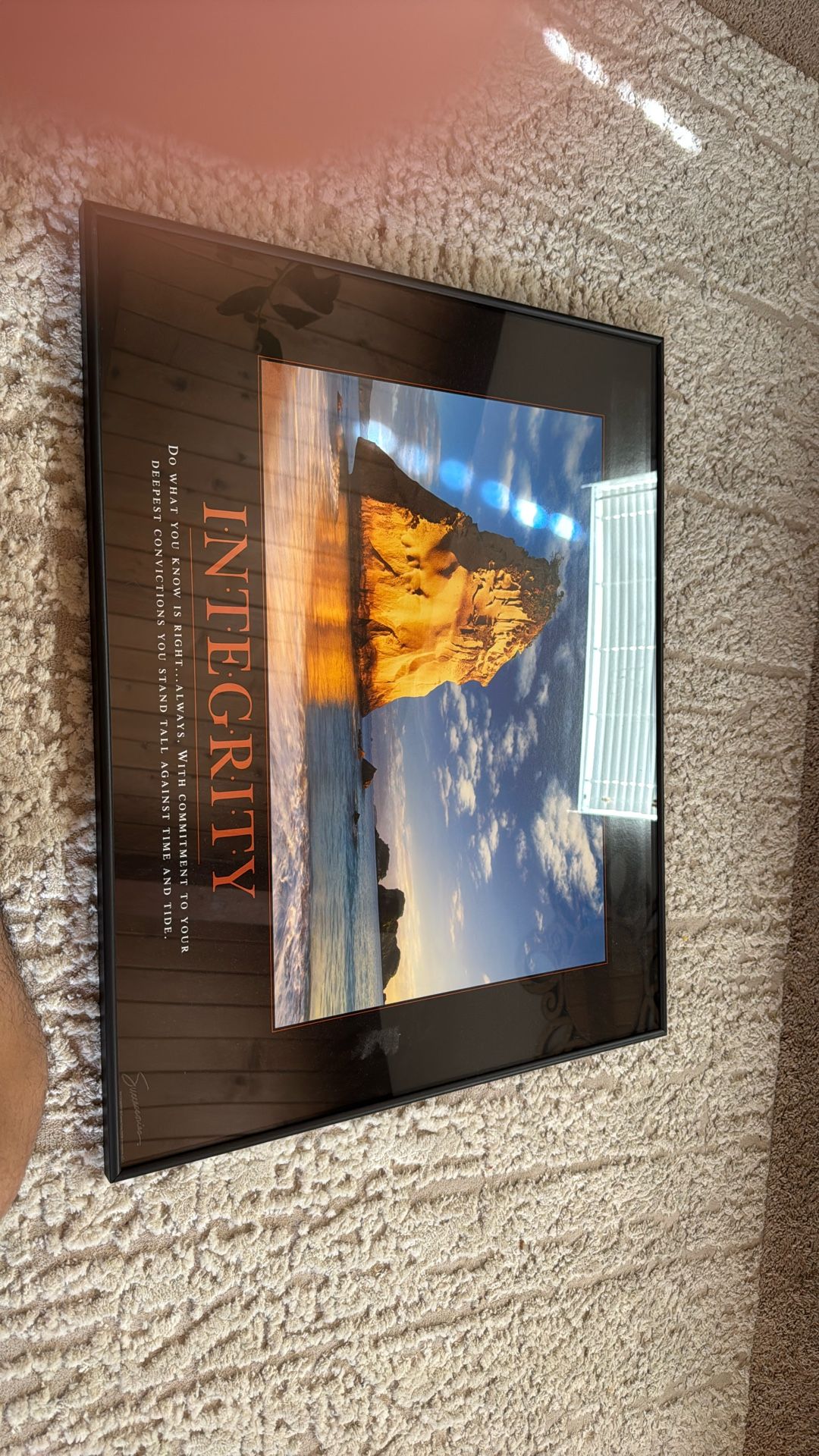 Successories “Integrity Framed Art Work”