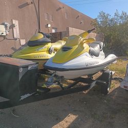 2 Jets Skis..98 XP /98 GTI and Trailer 