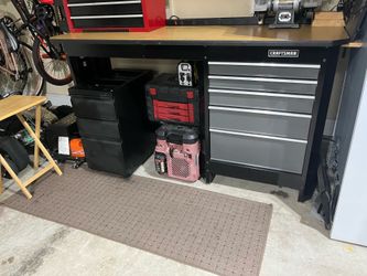 6 foot craftsman workbench with tool storage