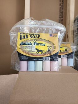 Amish Farms Original Recipe All Natural Soap Bar - Made in USA, Handmade, Vegan Moisturizing for Sensitive Skin - Women & Mens Face & Body Bar Bath So