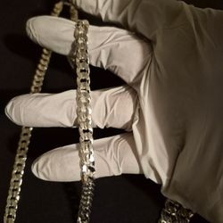 Cuban Link Chain 24 inch 925 Silver