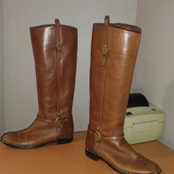 COACH MULAN LEATHER BOOTS SIZE 6.5 B