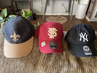 Licensed Yankees, Giants, Saints Hats